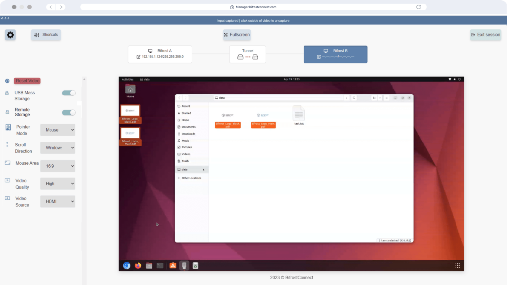 Offline File Transfer - BifrostConnect