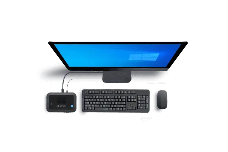 BifrostConnect Bifrost Unit hardware device connected to engineering station for secure OT remote access